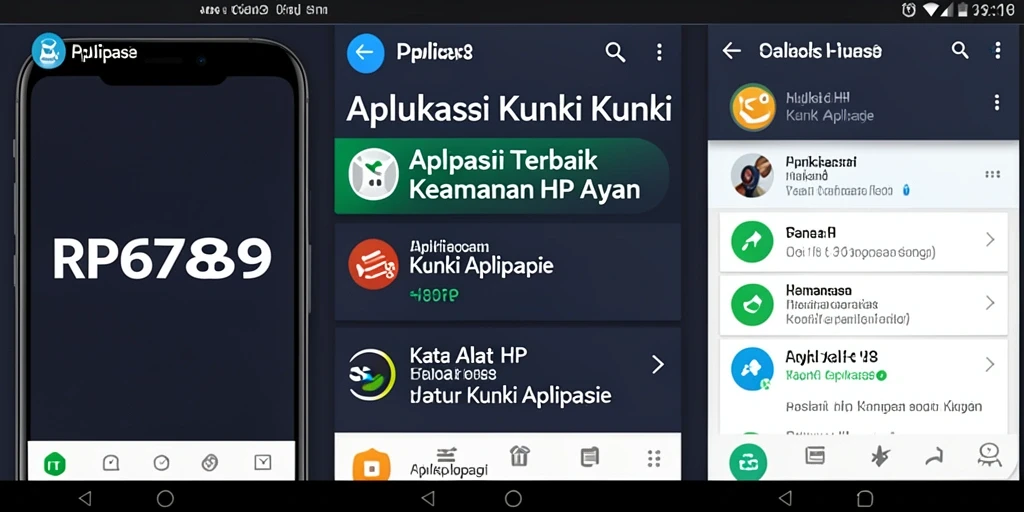 Antarmuka aplikasi Kunci Aplikasi RP6789 yang user-friendly.