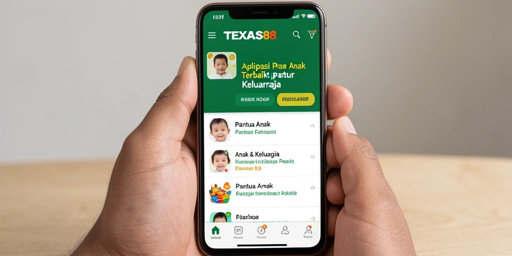Antarmuka aplikasi TEXAS88 yang intuitif dan mudah digunakan.