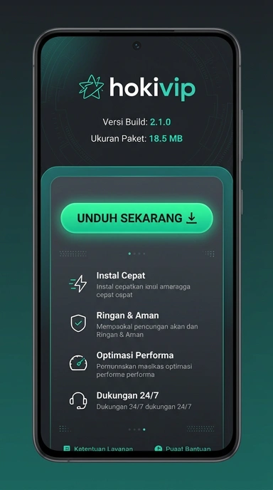 Tampilan halaman APK hokivip